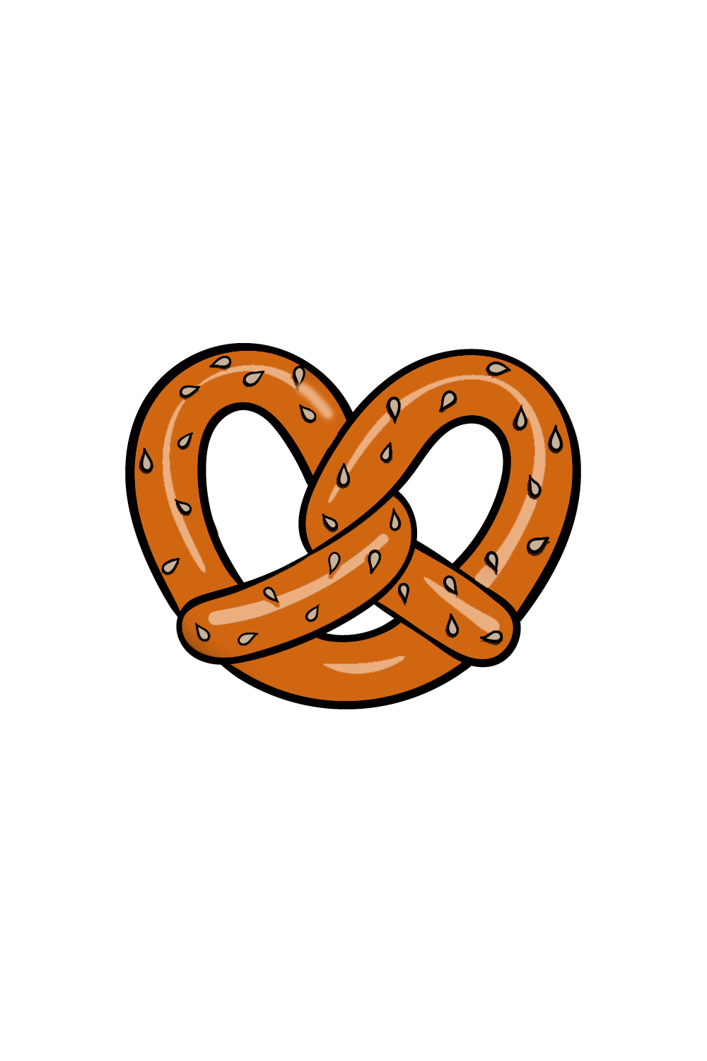 How to draw Pretzel Drawing - Knosten