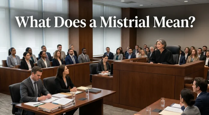 What Does a Mistrial Mean? Complete Legal Guide to Causes, Effects, Retrials, and What Happens Next What Does a Mistrial Mean