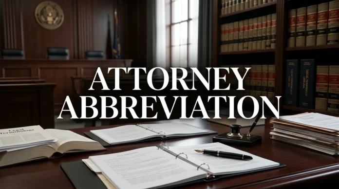 Attorney Abbreviation